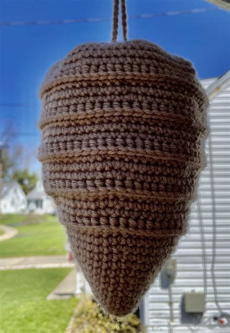 free wasp nest crochet pattern.